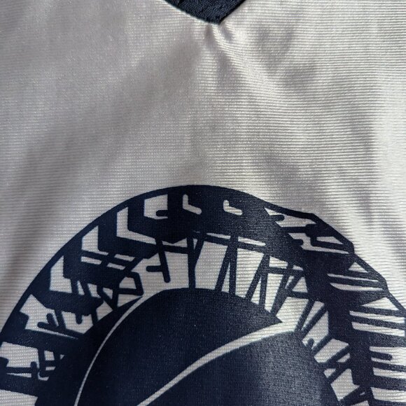 White/Blue Reversible Dazzle Basketball Jersey - Picture 4 of 8